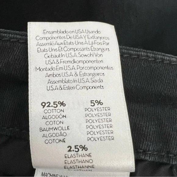 MOTHER High Waisted Lace Up Looker Skinny Jeans Not Guilty Black Size 29 - Picture 11 of 12